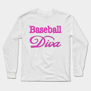 Baseball Diva Long Sleeve T-Shirt